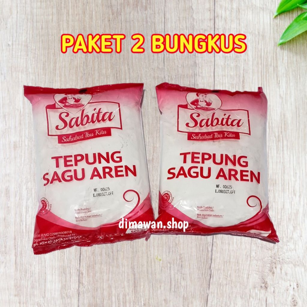

SABITA tepung sagu aren 500 gram ( 2pcs )