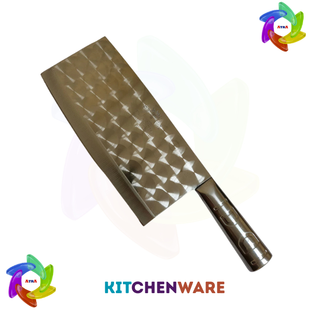 Golok Tajam Stainless Steel Pisau Dapur Diamond Daging Meat Cleaver