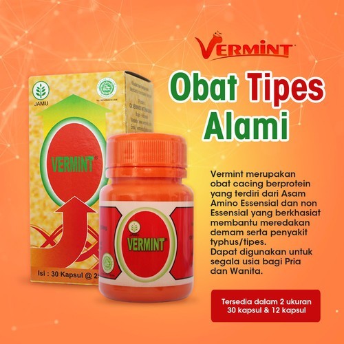 Flash Sale VERMINT OBAT TIPUS TIPES KAPSUL CACING 30 Kapsul