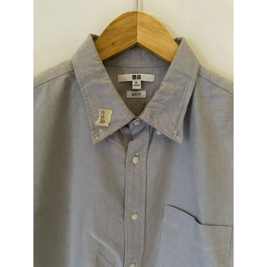 KEMEJA OXFORD XXL XL JUMBO LD 118 UNIQLO