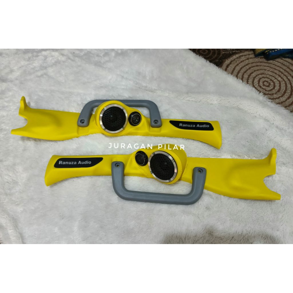 Pilar 3 Way Truk Canter Kosongan atau Fullset Speaker Midrange dan Tweeter