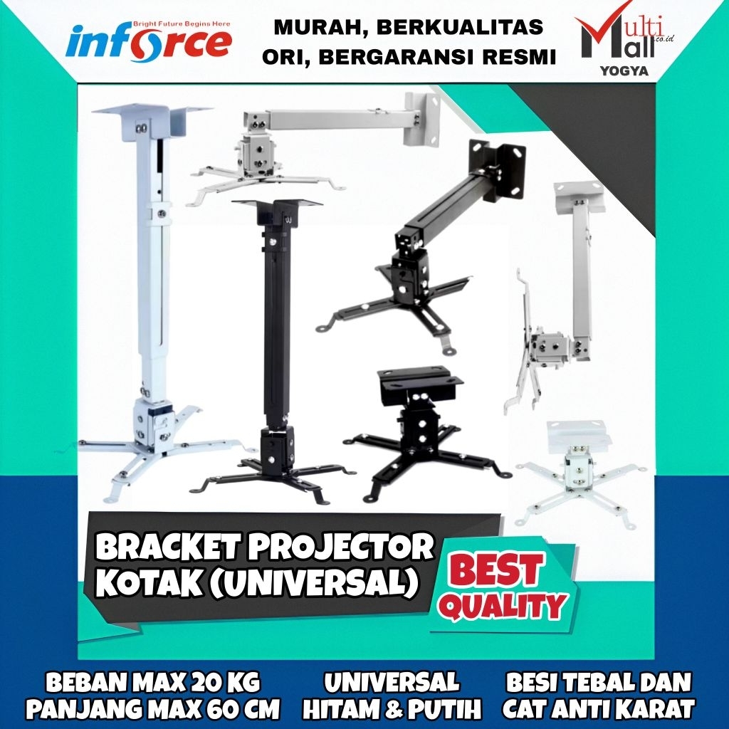 Inforce Bracket Projector Kotak Bracket LCD Proyektor Universal Semua Merk