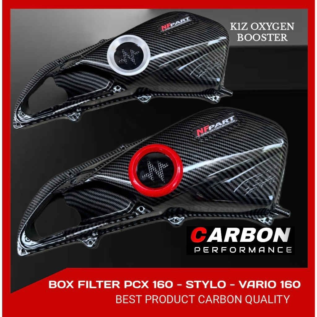 CORONG UDARA TUTUP FILTER PCX 160 CARBON CORONG DONAT ◾️tutup filter pcx 160 stylo 160 vario 160 adv