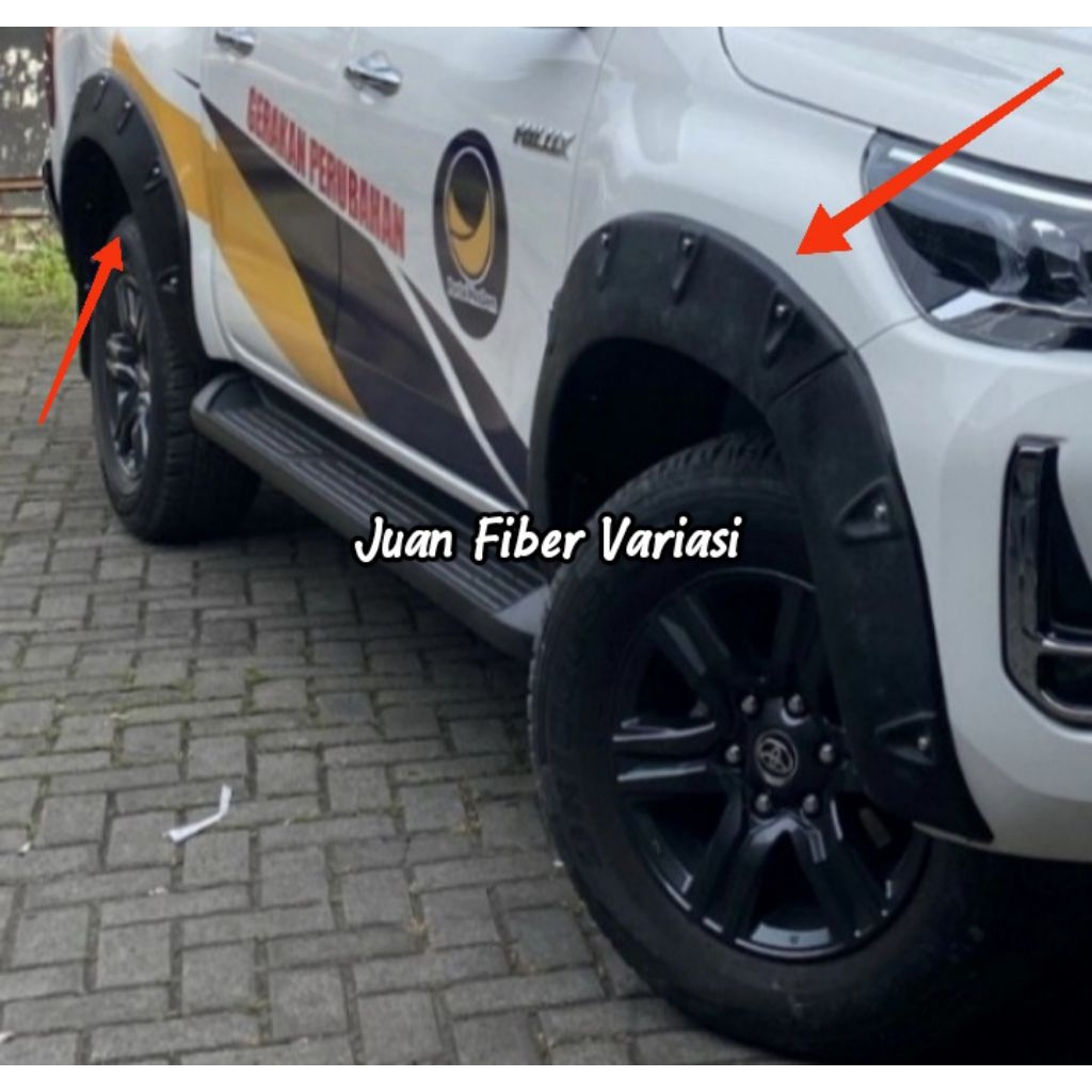 over fender hilux revo single cabin custome model baut variasi fender hilix revo single cabin