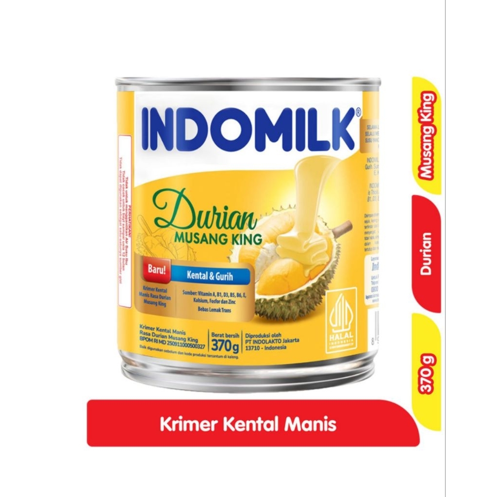

Indomilk Kental Manis Rasa Durian Musang King 370G