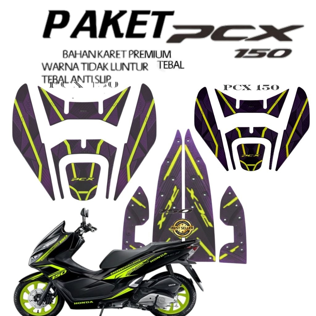 Aksesoris Motor Pcx 150 Bahan Karet Premium Karpet Pcx 150 Tangpad Pcx 150 Variasi Pcx
