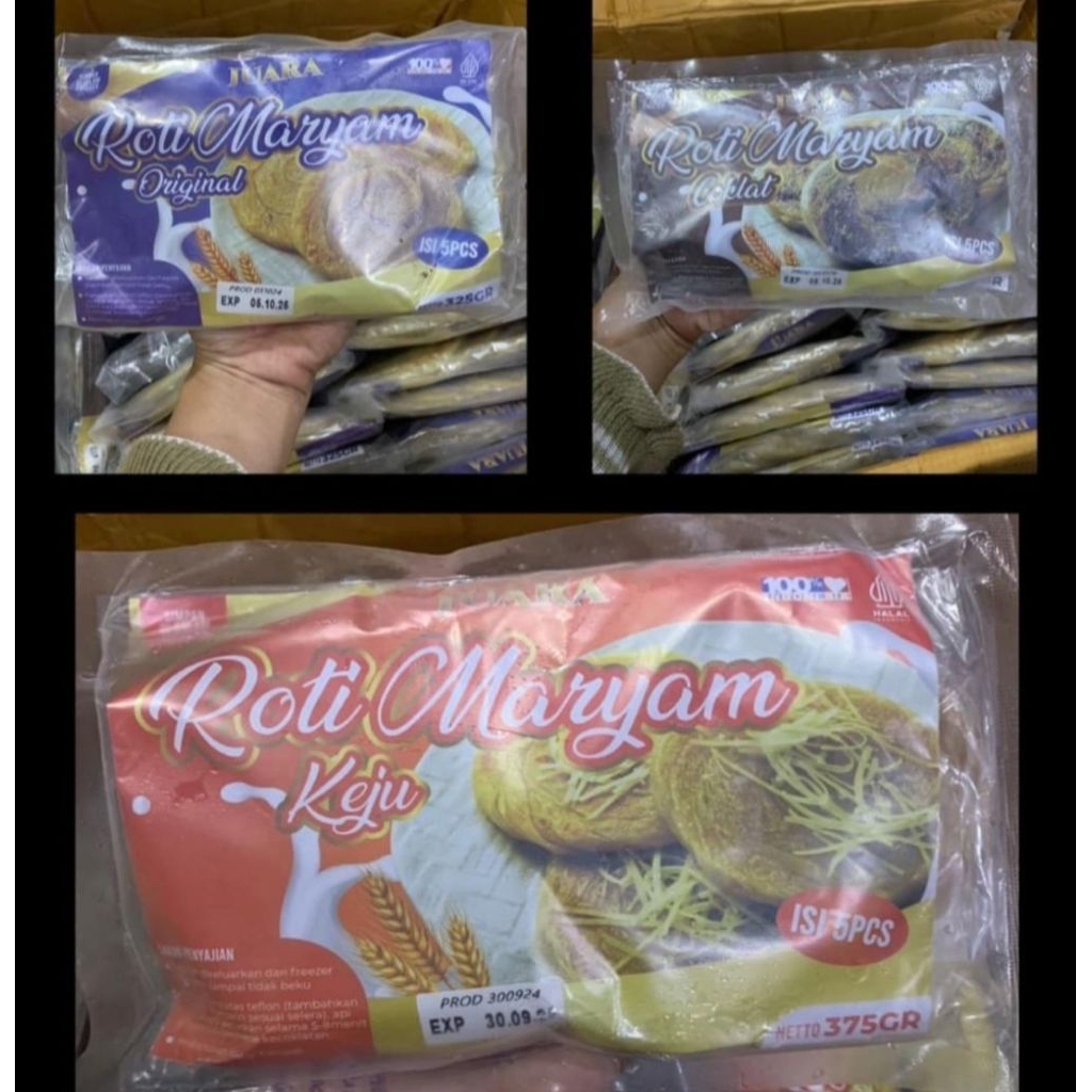 

Roti Maryam Juara 3 rasa endul murah