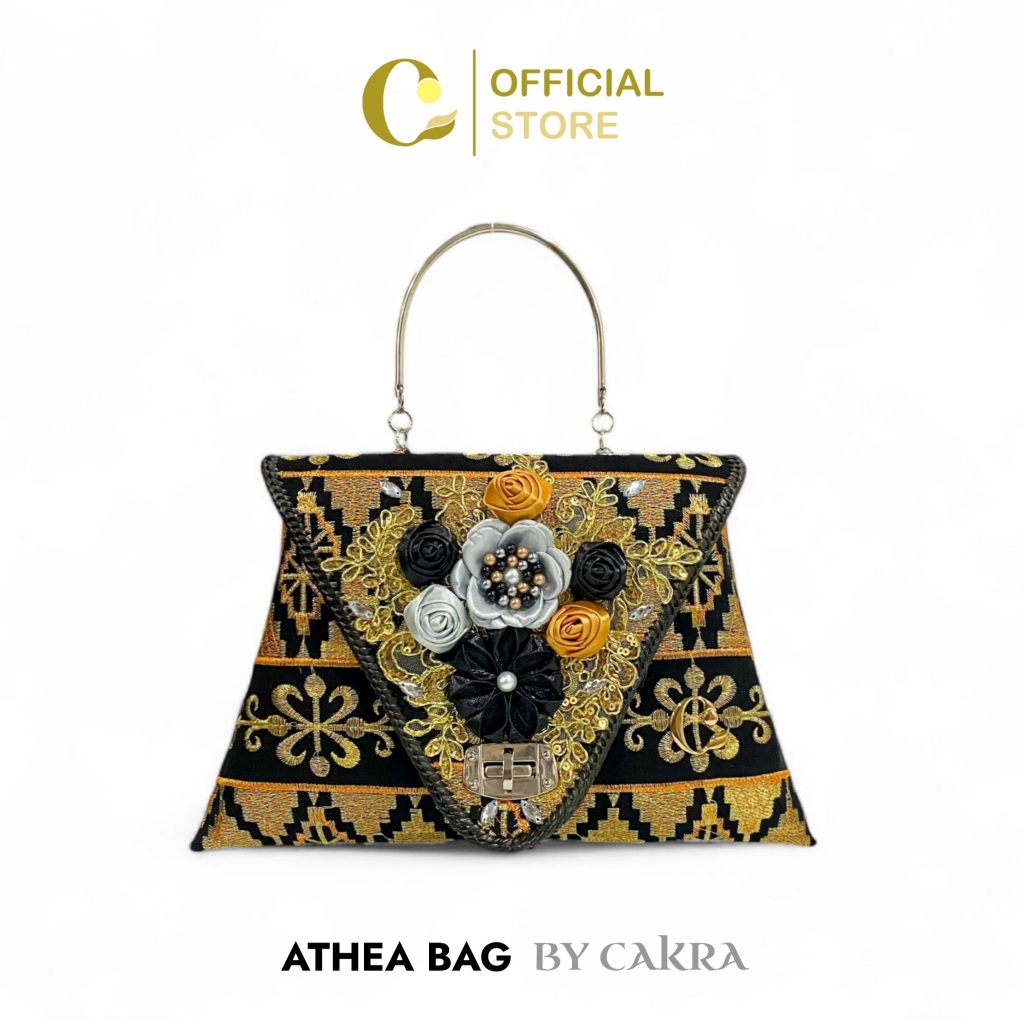 Cakra Official - Tas Wanita ATHEA Bag Top Handle Bag Tas Jinjing Wanita Sling Bag Tapis Bordir Tas T