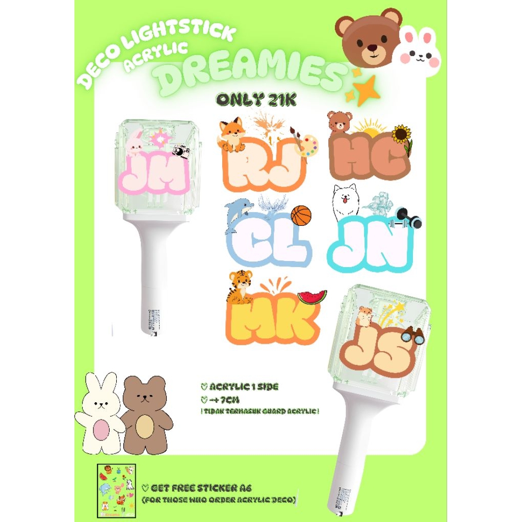 Deco LS NCT DREAM ver.2 || Acrylic Deco Lightstick NCT Dream