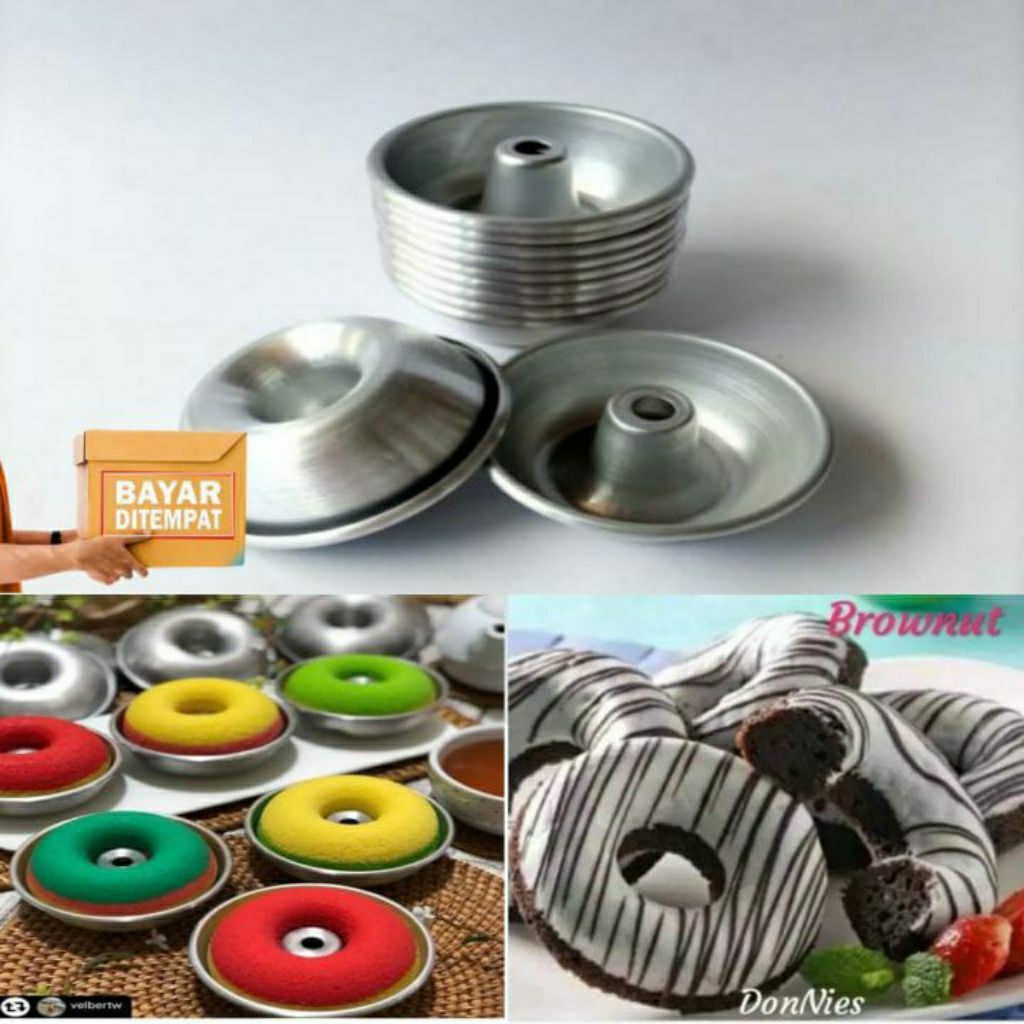 cetakan donat/loyang brownies donat/ loyang brownut