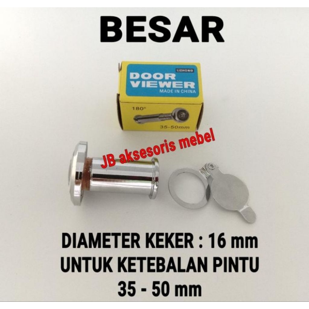TEROPONG PINTU BESAR / KEKER PINTU / DOOR VIEWER / LUBANG INTIP