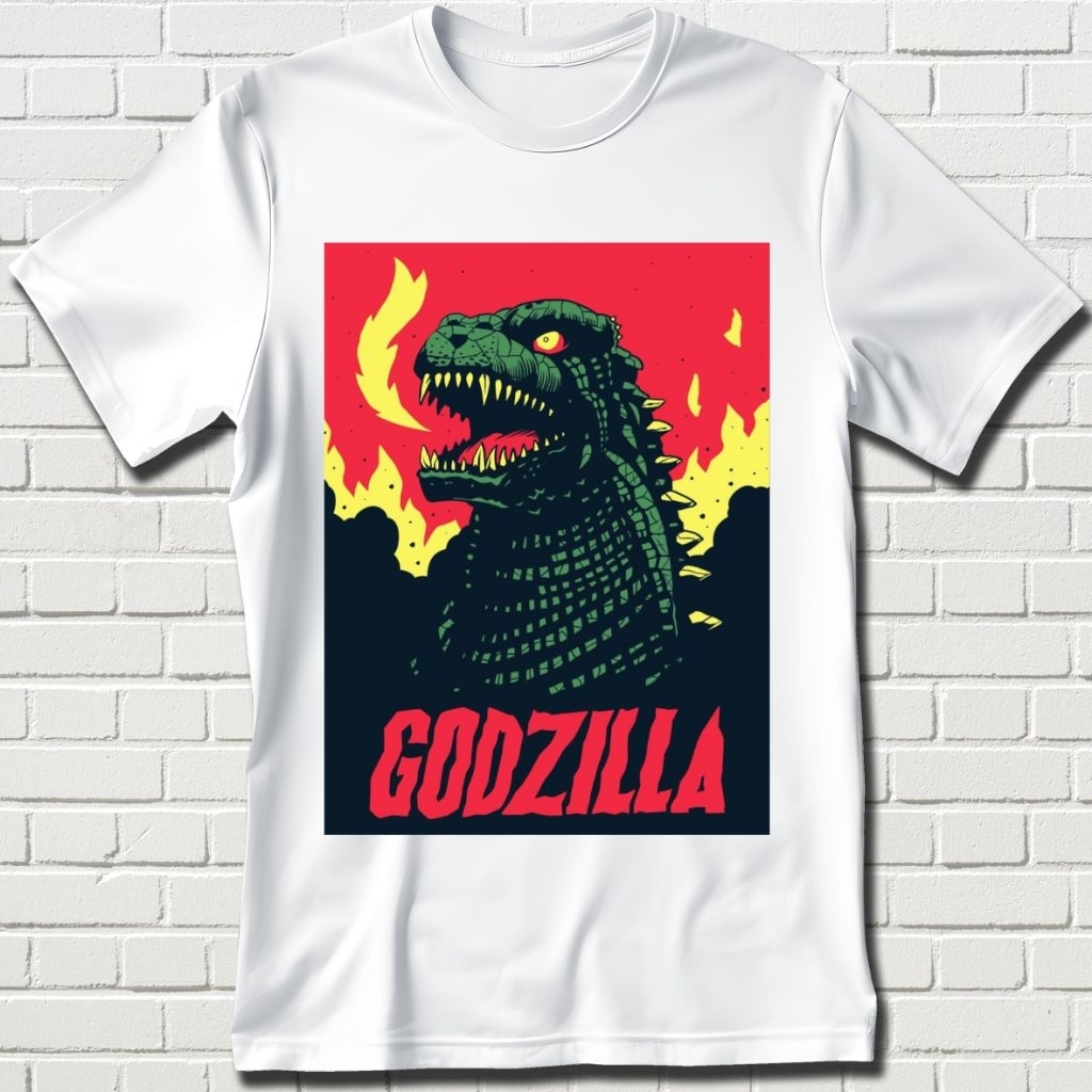 BAJU KAOS DEWASA GODZILLA UNISEX TSHIRT || BAJU KAOS || KAOS || KAOS DISTRO