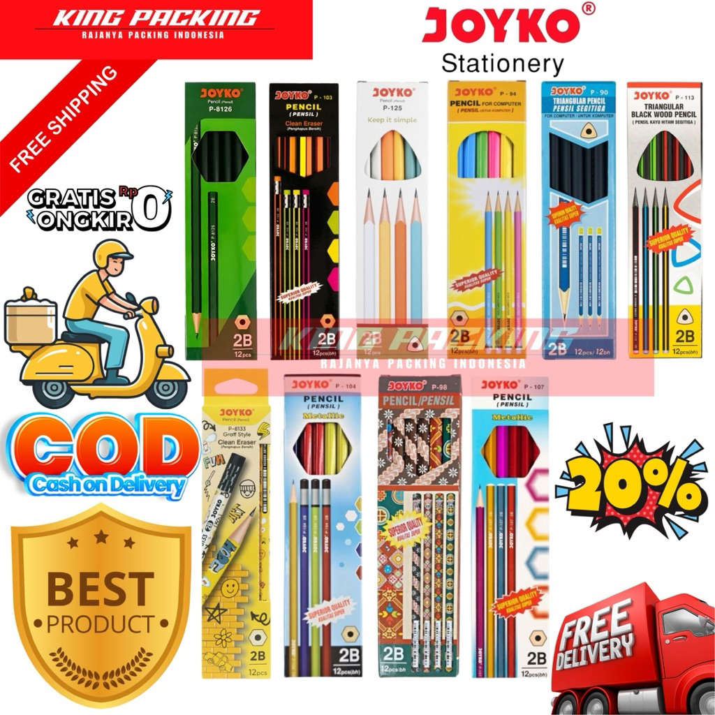 

Pensil Joyko 2B 12Pcs p-88 1dus 12pcs Model Baru