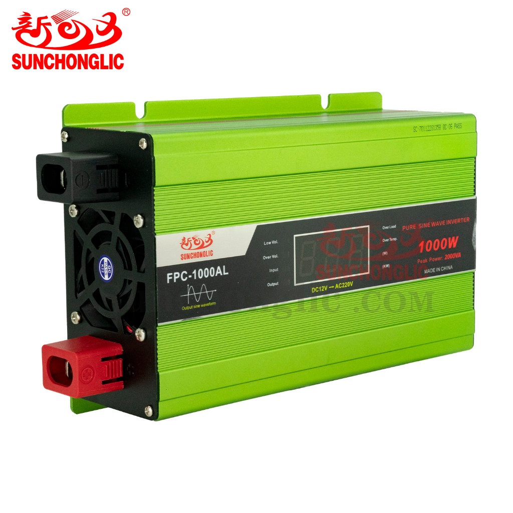 Inverter Sunchonglic SCL Pure Sine Wave 1000 VA 1000 Watt inverter PSW 1000W FPC-1000A sinus murni