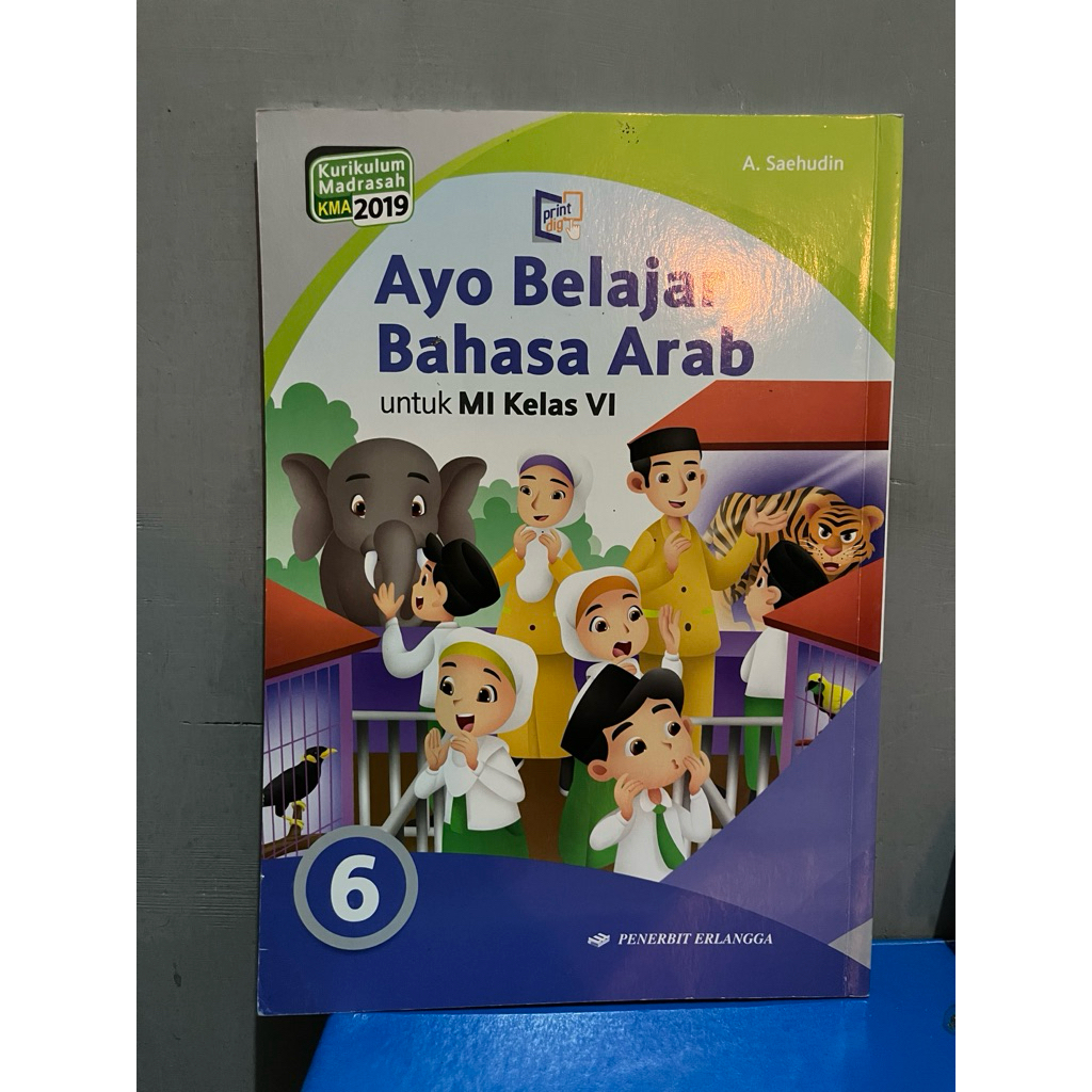 AYO BELAJAR BAHASA ARAB SD/MI KELAS 6 PENERBIT ERLANGGA ORIGINAL