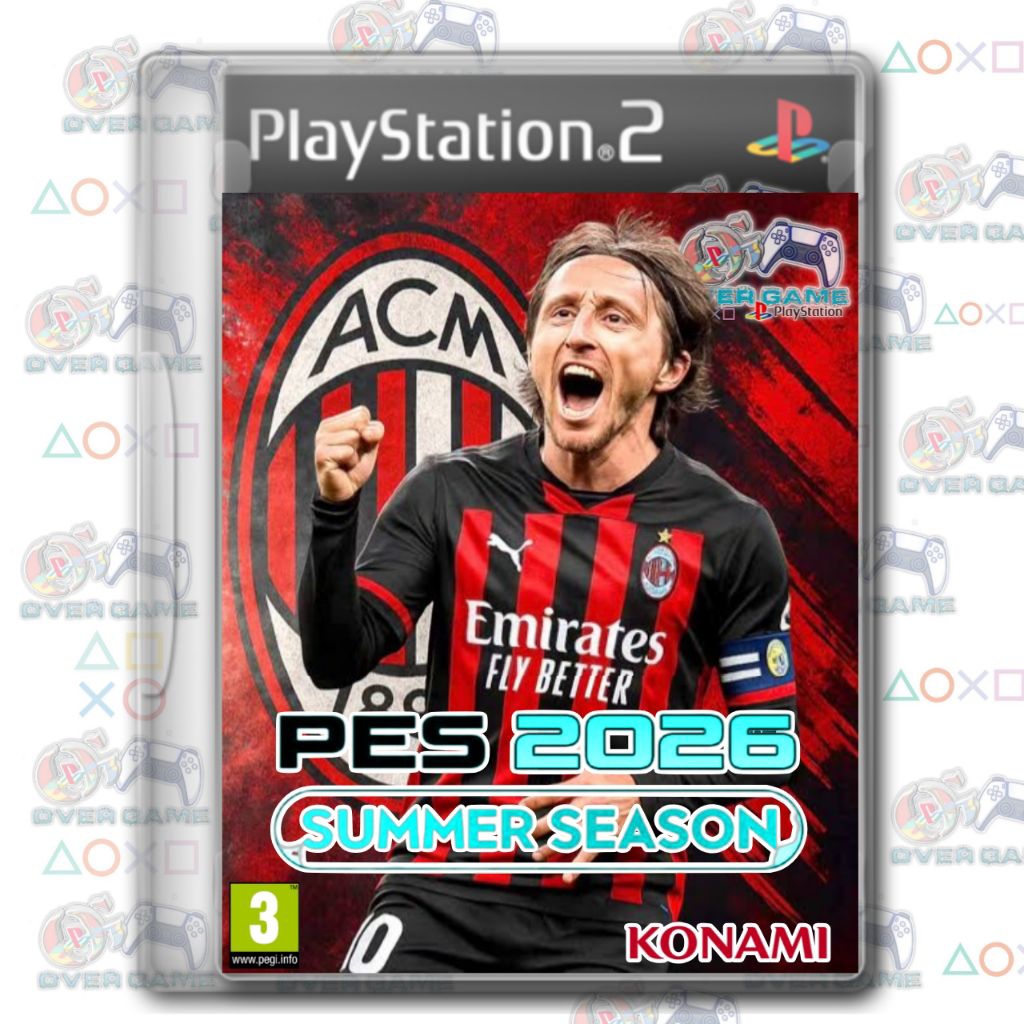 KASET PS2 PES CD DVD