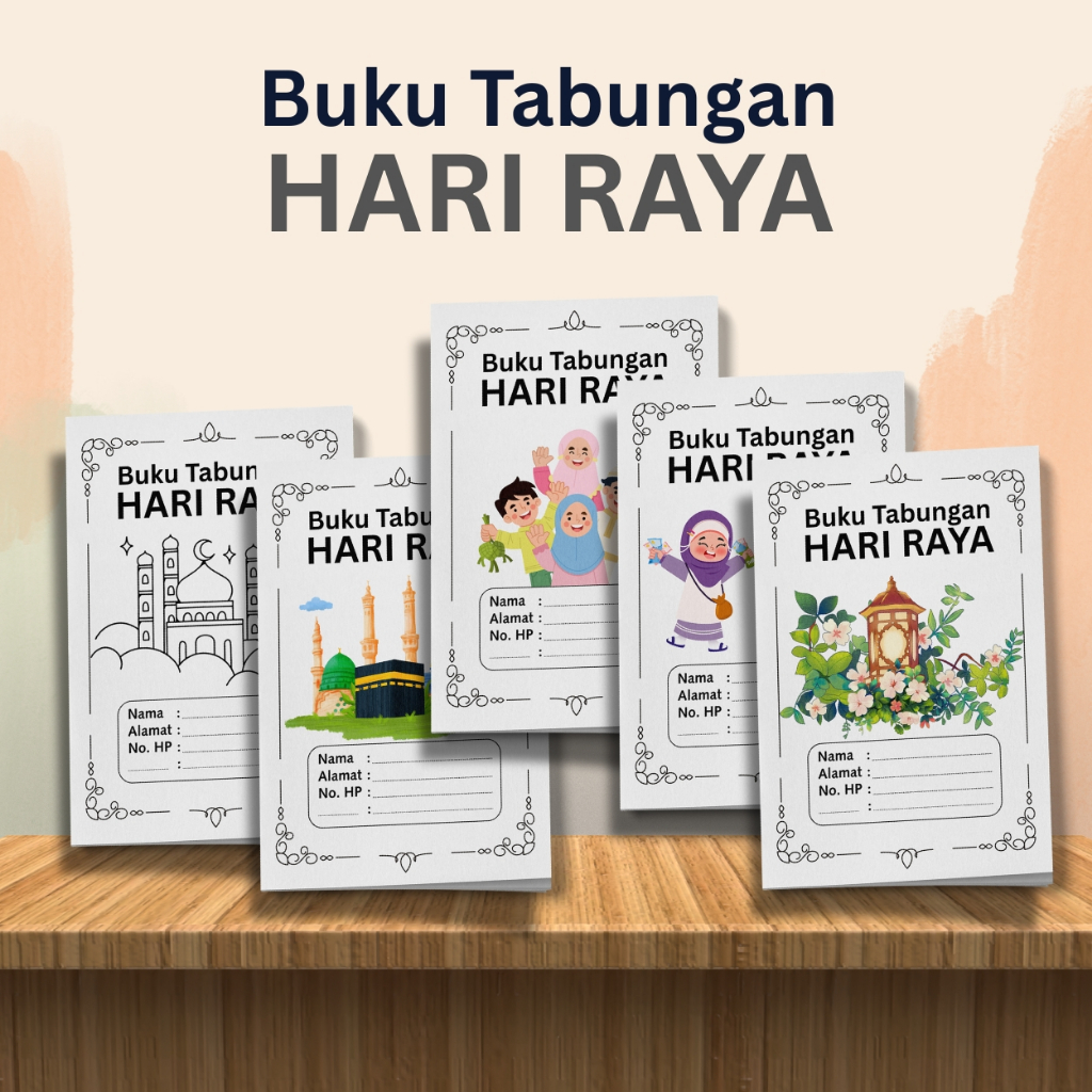 

(Boleh Costum) Buku Tabungan Hari Raya A6 tebal 80gsm 16 Halaman
