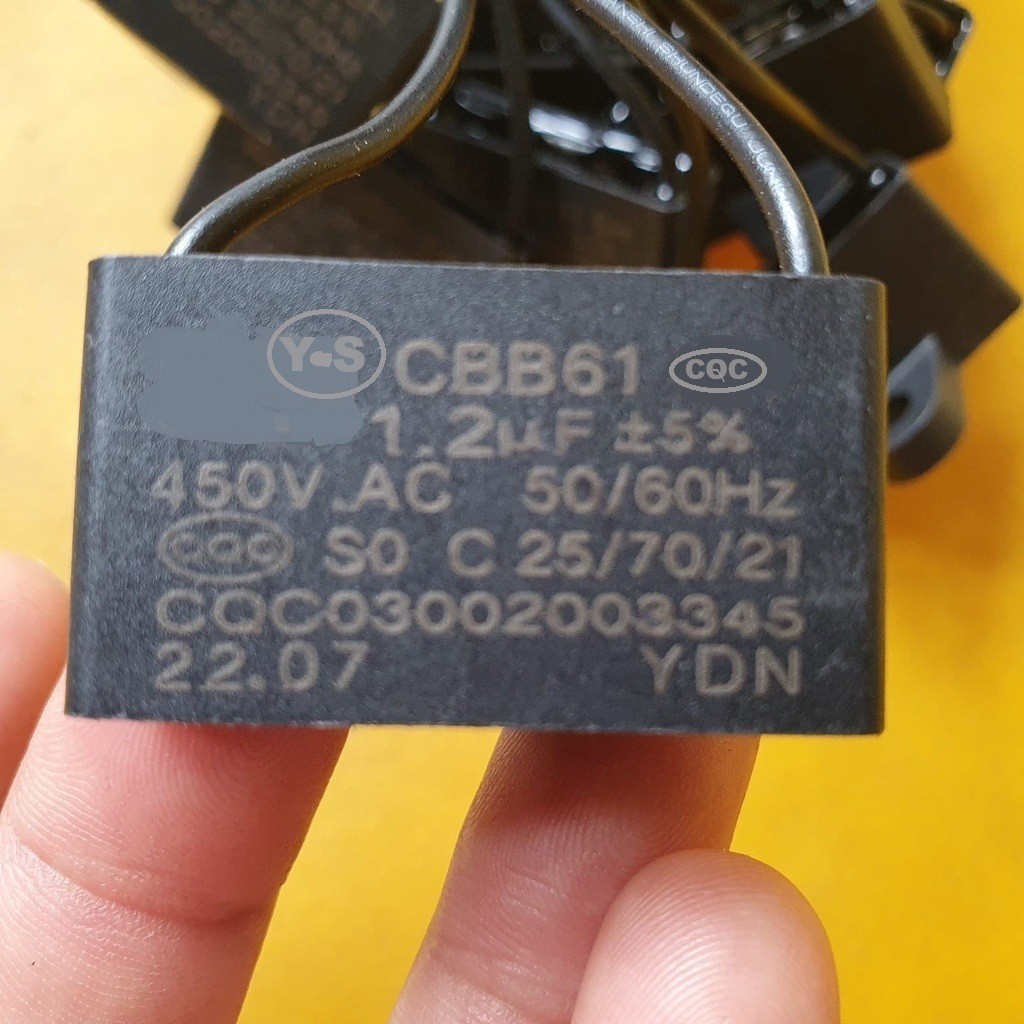 kapasitor kipas angin cosmos cbb61 1.8uf 1.5uf 1.2uf