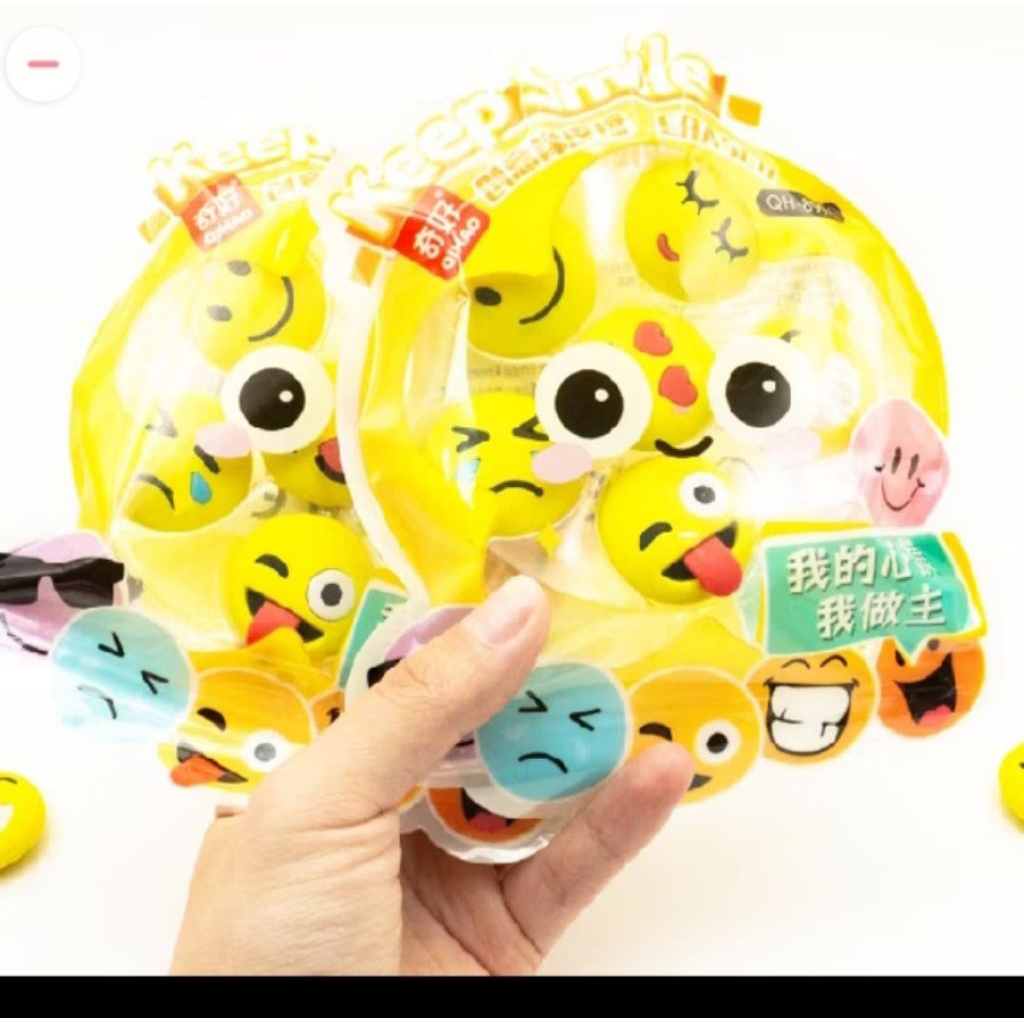 

penghapus karakter emoji /eraser set emoji