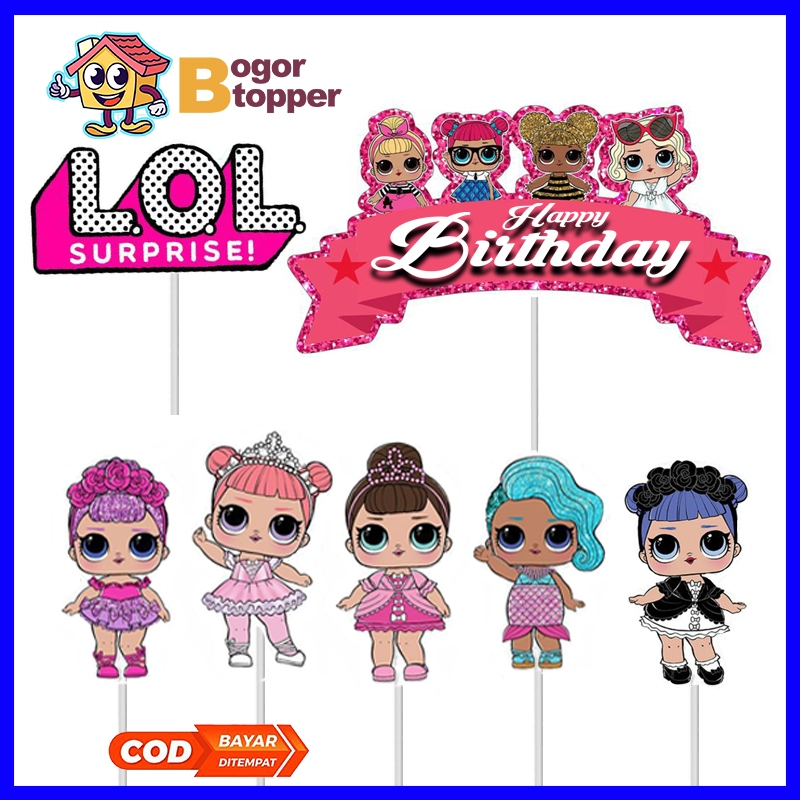 

LOL Topper Karakter Kue Ulang Tahun - Hiasan Karakter Kue Ulang Tahun Happy Birthday Barakallah Fii Umrik