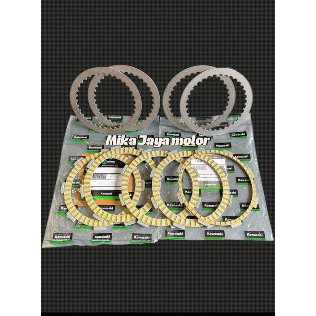 Kampas kopling Racing+Plat Gesek Besi kopling Kawasaki KLX 150/D'TRACKER 150 ORI