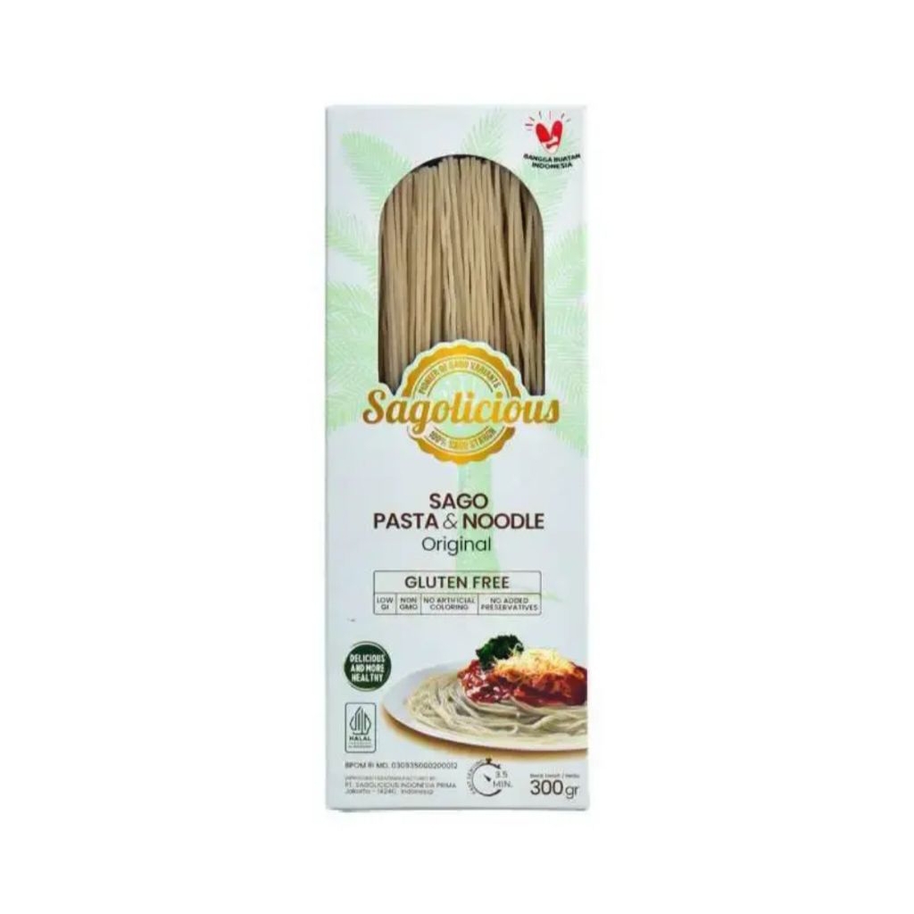 

Sagolicious Pasta Original 300gram pilihan tepat untuk sajian praktis dan bergizi. Terbuat dari bahan berkualitas tinggi tanpa tambahan pewarna atau pengawet, pasta ini cocok untuk keluarga yang mengutamakan gaya hidup sehat