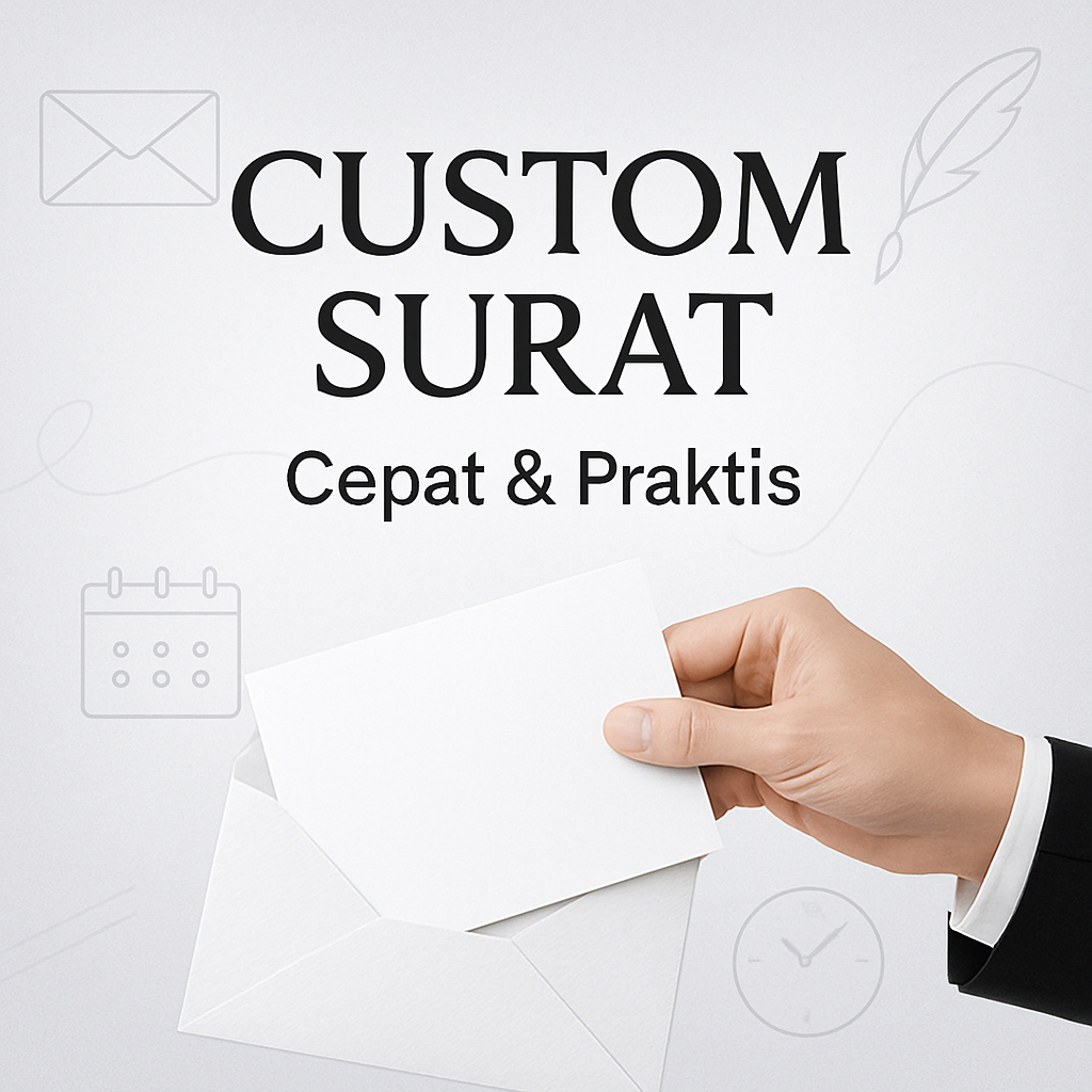 

custom surat berbagai macam surat menyurat
