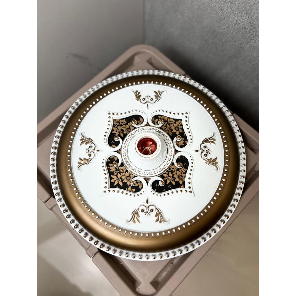Fitting Ornamen Lampu Plafon Artistik PVC 30CMX30CM - Fitting Lampu Plafon fitting