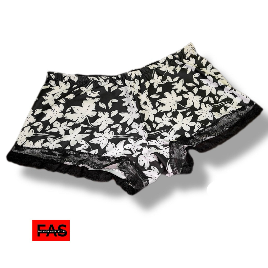 HotPromo 3pcs Celana Dalam Motif Bunga/ CD Hotpants/ Celana Dalam Renda/ CD Boxer wanita