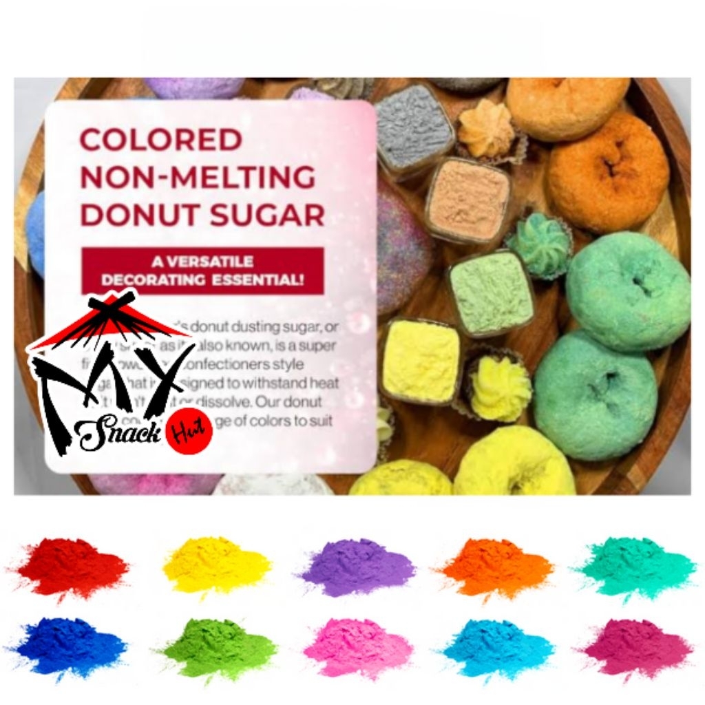 DUSTING SUGAR 250GR GULA TABUR MANIS DEXTROSE DINGIN WARNA WARNI DONAT PUTRI SALJU KUE KERING HALAL