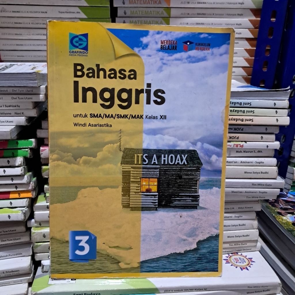buku bekas ori kurikulum merdeka BAHASA INGGRIS  UNTUK SMA ,MA/ SMK,MAK KELAS XII GRAFINDO