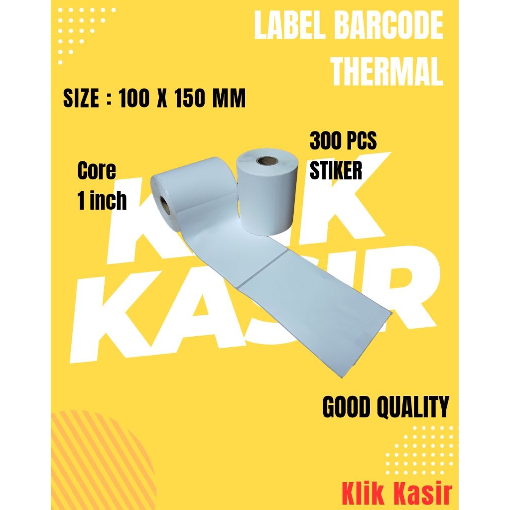 

Label Sticker barcode Thermal uk. 100 x 150 / Stricker Barcode / Label Harga