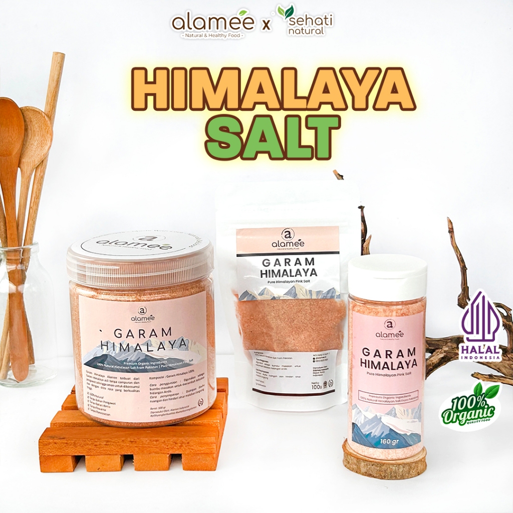 

ALAMEE Garam Himalaya Ori Himalayan Salt Sea Pink Pakistan Masakan Bumbu Makanan