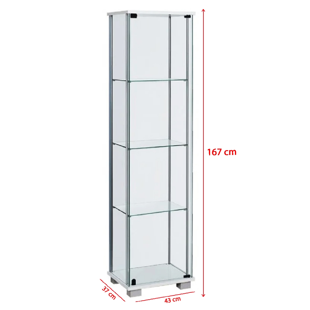 Lemari Etalase / Lemari Kaca / Lemari Hias / Lemari Mainan / Rak Kaca (Kaca 3 Susun LH-6403)