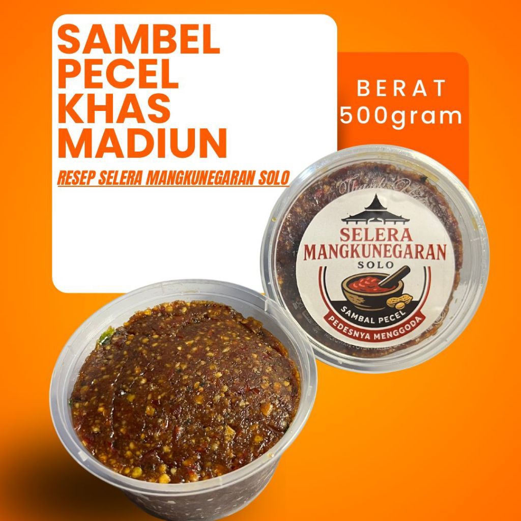 

SAMBEL PECEL 500gram-SELERA MANGKUNEGARAN SOLO