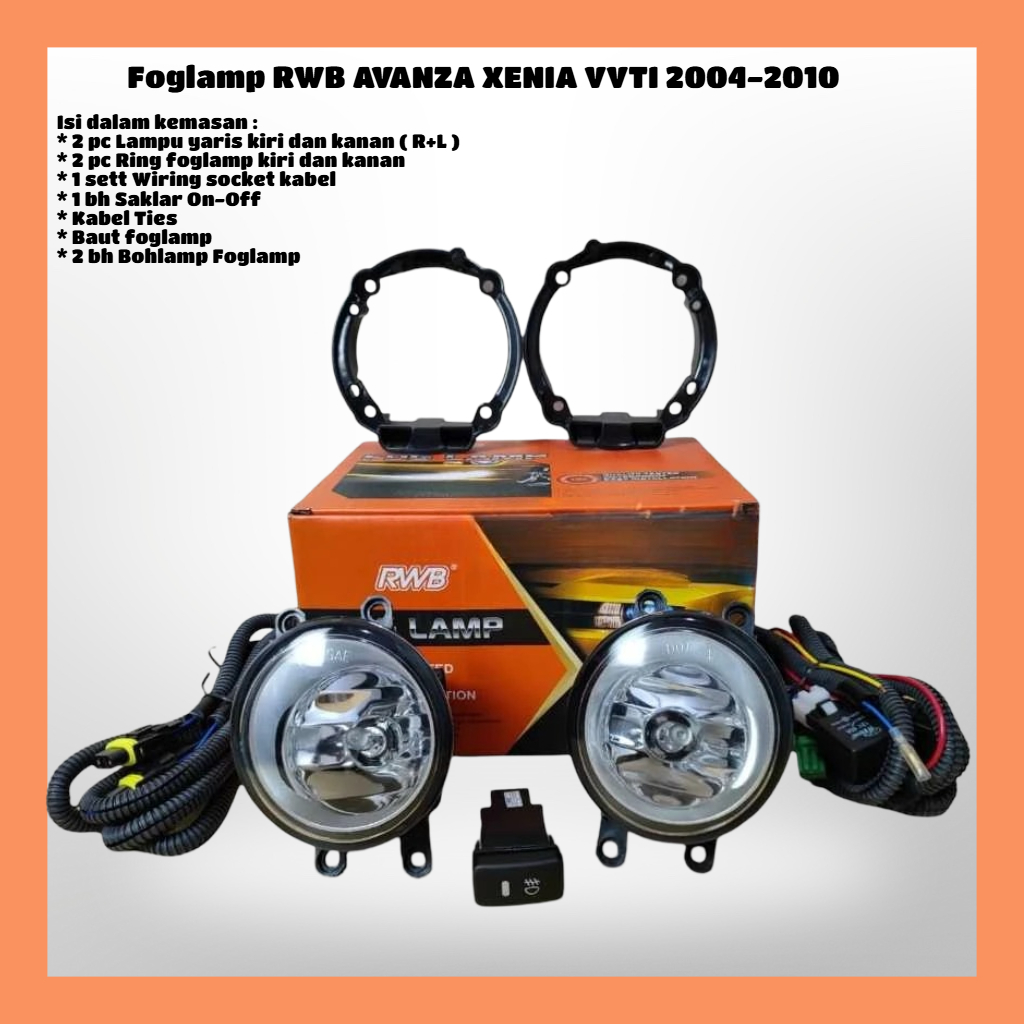 Foglamp Avanza Xenia VVti 2005-2011 Lampu Kabut Mobil RWB