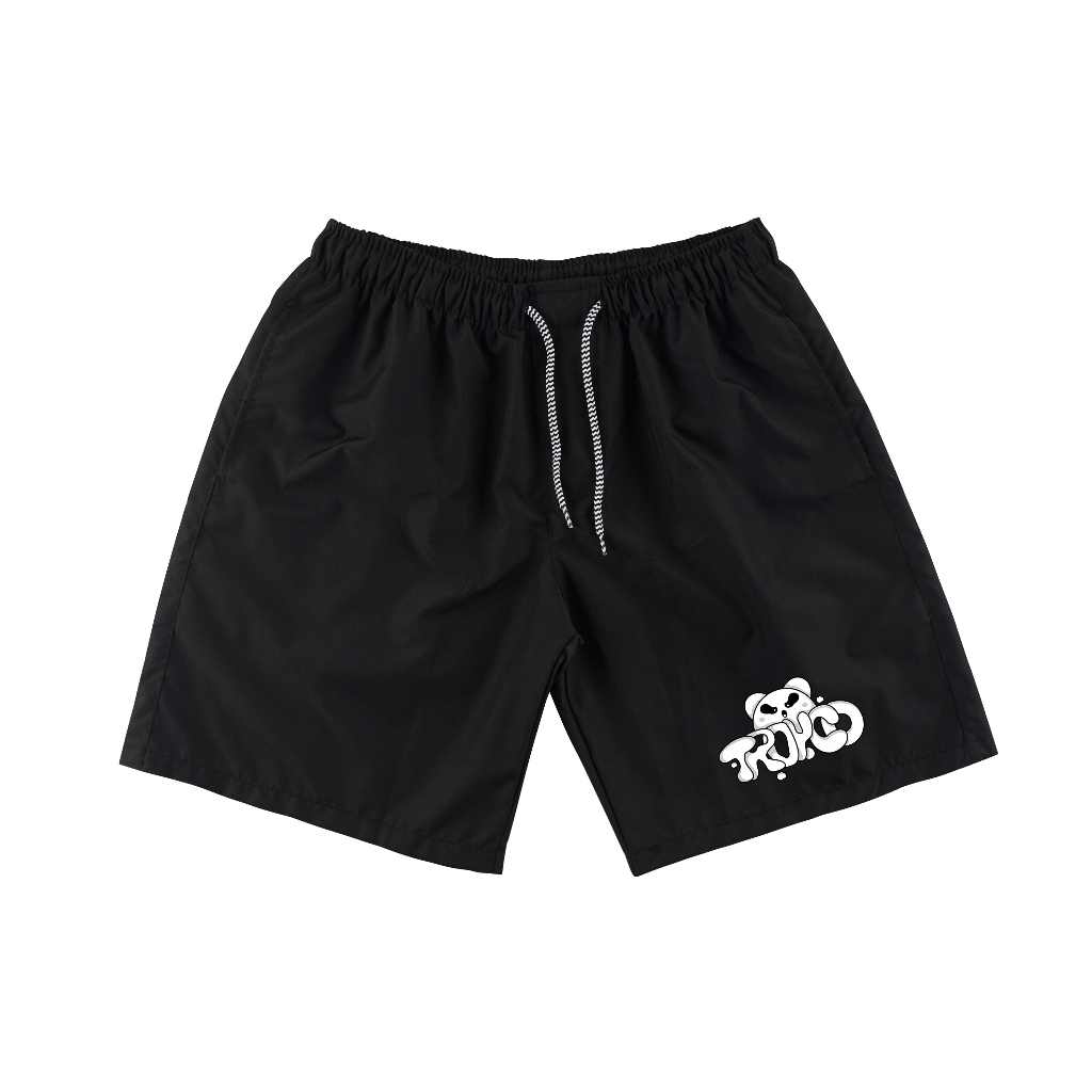 Troy Company Boardshort Black Doodle - Celana Pendek Pria Hitam PTD 2180