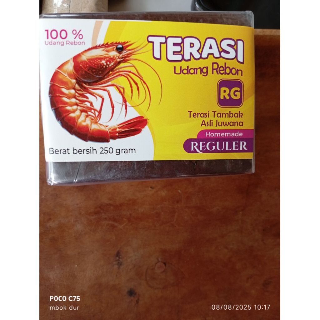

TERASI UDANG REBON HOMADE KHAS JUWANA 100 GRAM