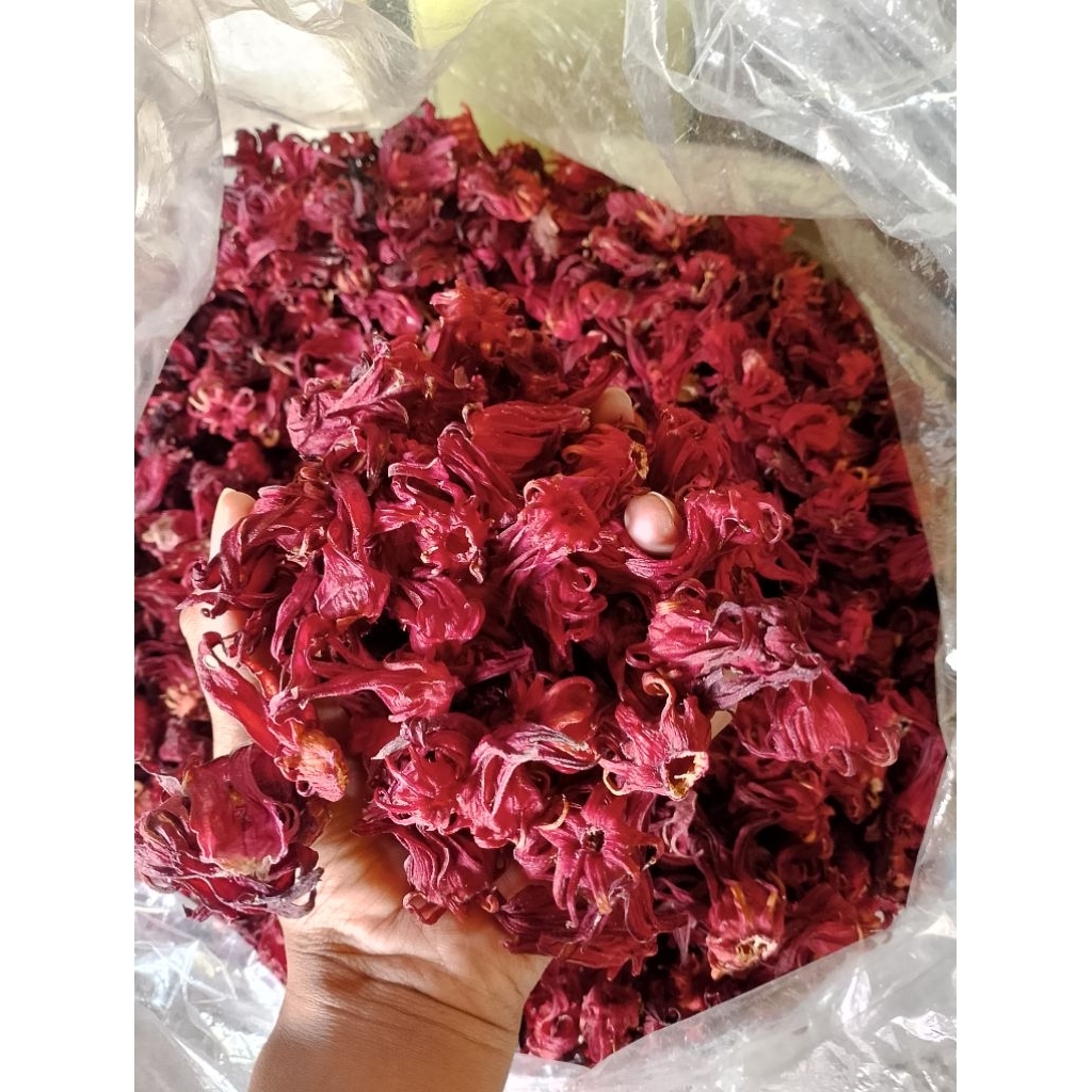 

Teh Bunga Rosella merah kering 100gram Grade A