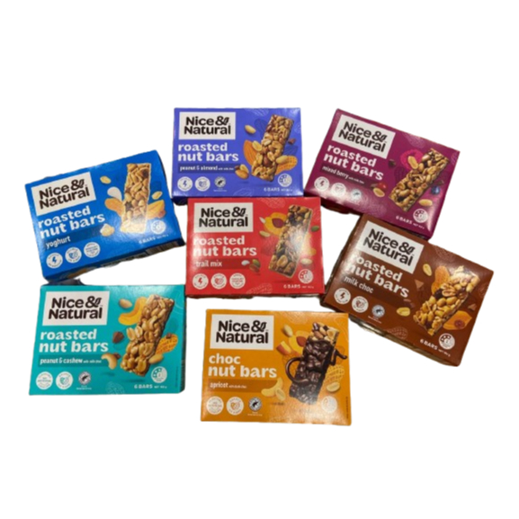 

Nice & Natural Roasted Nut Bars - 6 Bars 192g