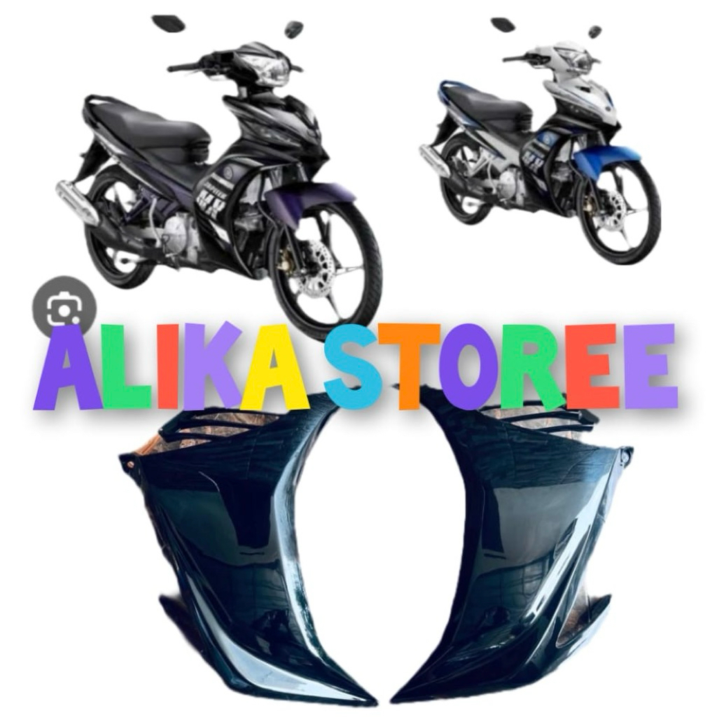 sayap bawah samping kanan kiri motor Yamaha jupiter Mx new Njmx 135cc warna hitam
