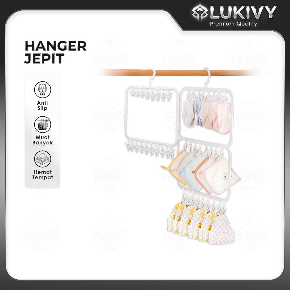 Hanger Pakaian 18 26 Jepitan Gantungan Baju Bayi Kaos Kaki Pakaian Dalam Kapstok Plastik Serbaguna