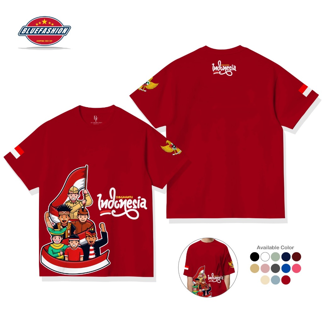 KEMERDEKAAN 4 T-Shirt / Baju Kaos Pria Wanita Distro Baju Kaos Lengan Pendek 24S BL B1522