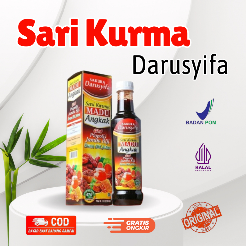 

Darusyifa - Sari Kurma Madu Angkak Darusyifa Plus Jambu Biji 470 gr