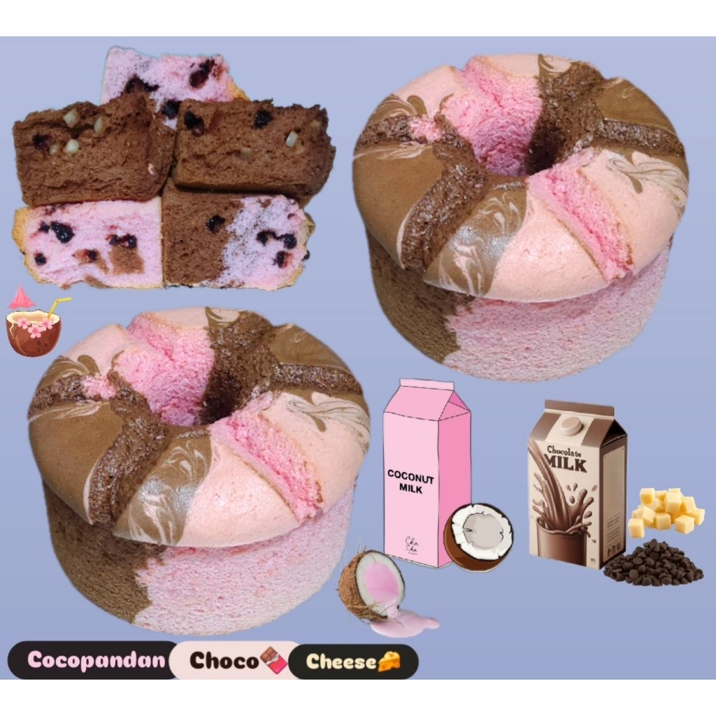 

Two Tone Chiffon Cake