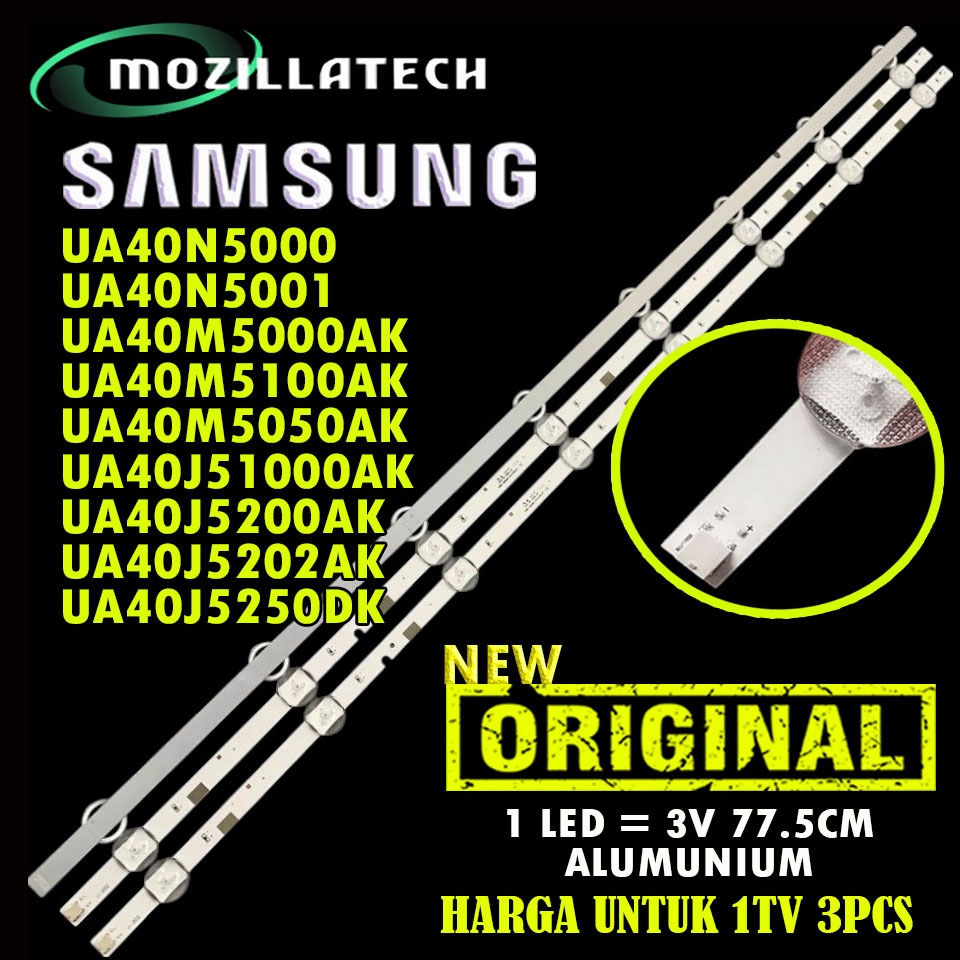BACKLIGHT TV LED SAMSUNG UA40N5000 UA40N5001 UA40M5000AK UA40M5100AK UA40M5050AK UA40J5100AK