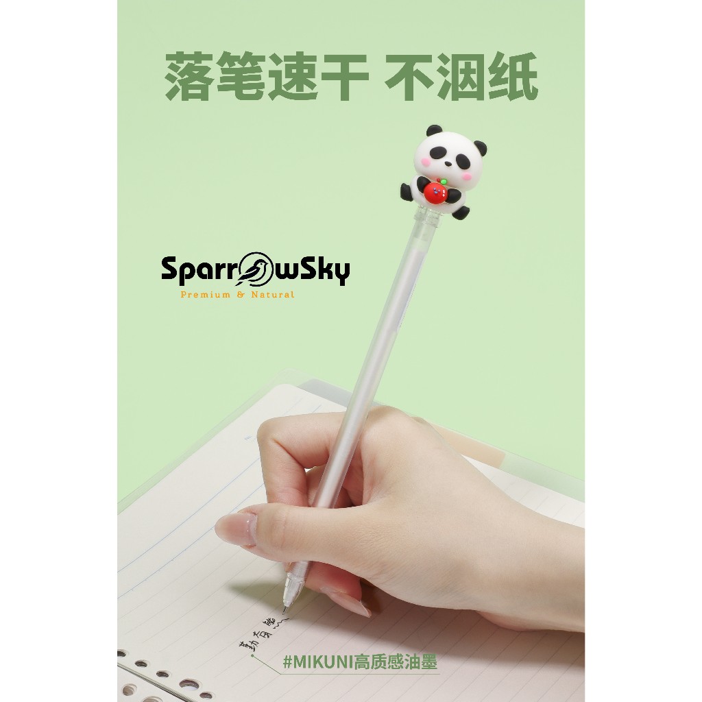 

SPARROW KUKI Pen Silikon / Silicone Pen / Pen Karakter Lucu Cantik PANDA (7594)