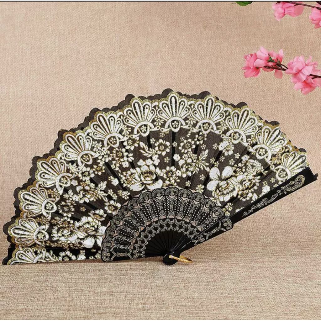 Kipas Lipat|Kipas Manual|Kipas Kain|Kips Hitam