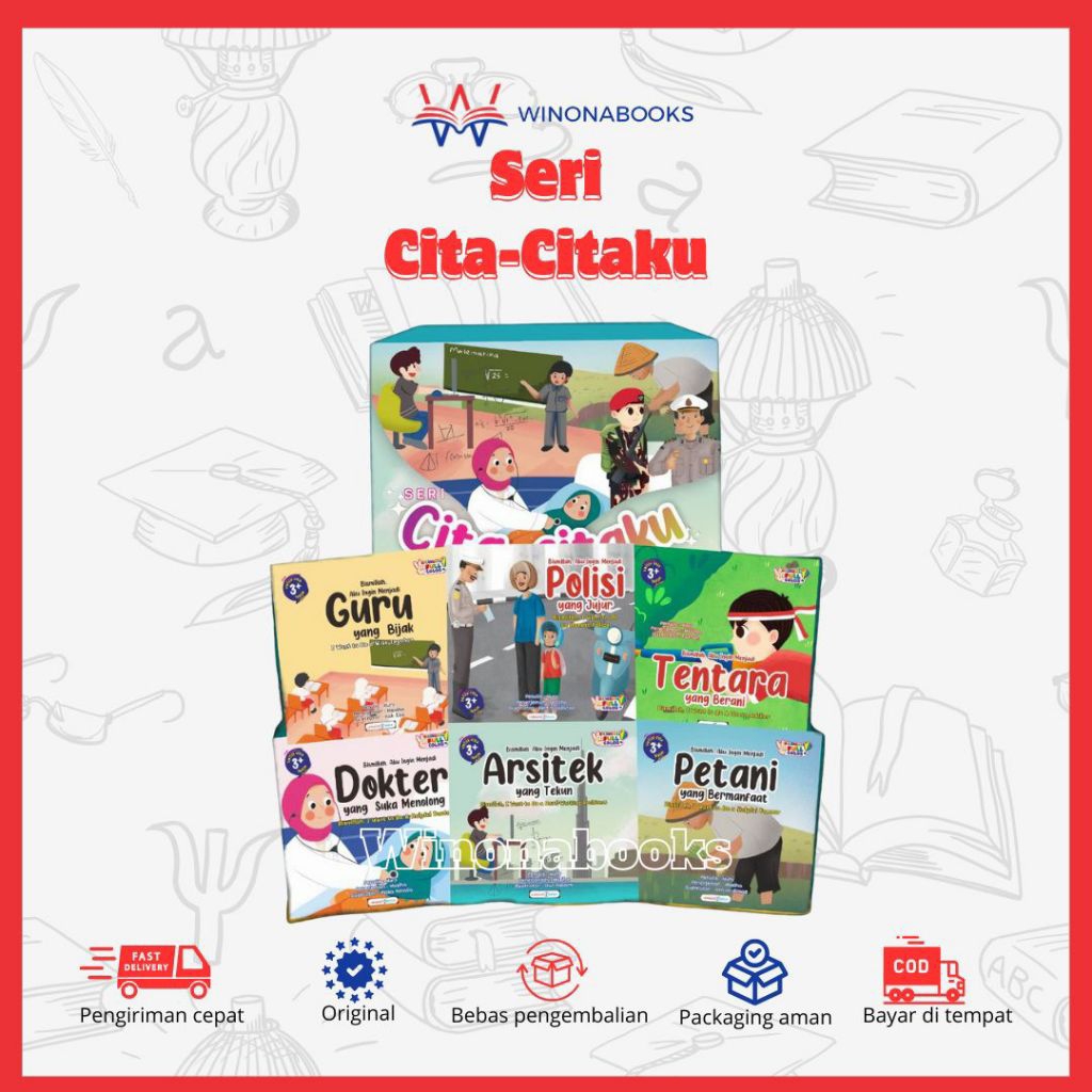 Seri Cita-citaku: dengan 6 buku profesi berbeda, dapat membantu si buah hati menemukan passion merek