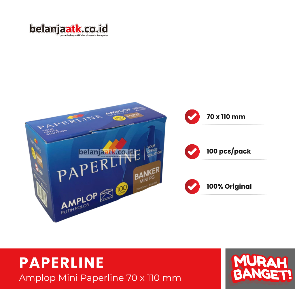 

Amplop Paperline Mini / Kecil / Putih Polos